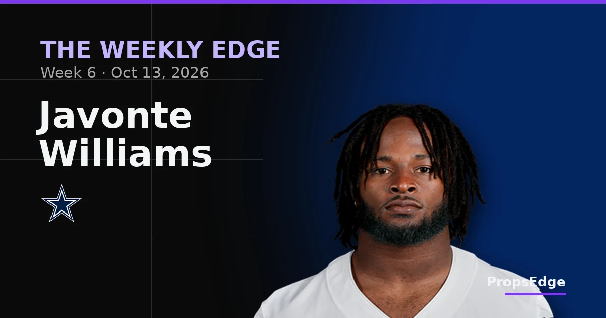 Cover Image for The Weekly Edge, Week 6: Five NFL Props With the Receipts