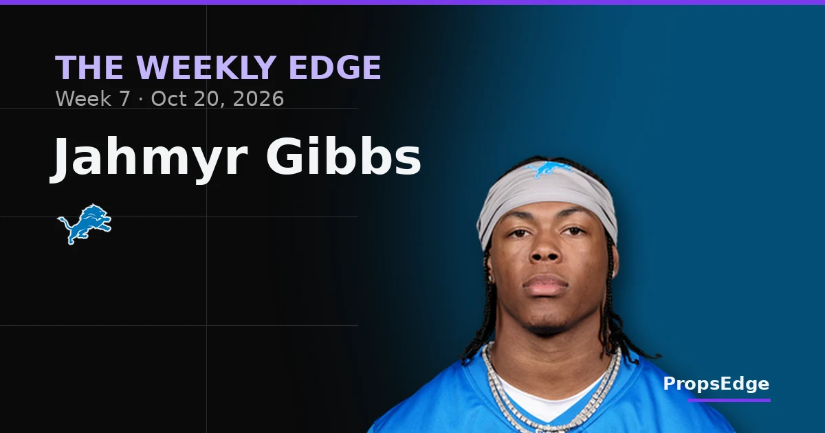 Cover Image for The Weekly Edge, Week 7: Five NFL Props With Receipts